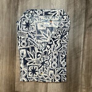 High Advantage Rayon Short Sleeve Button Down Shirt - XL